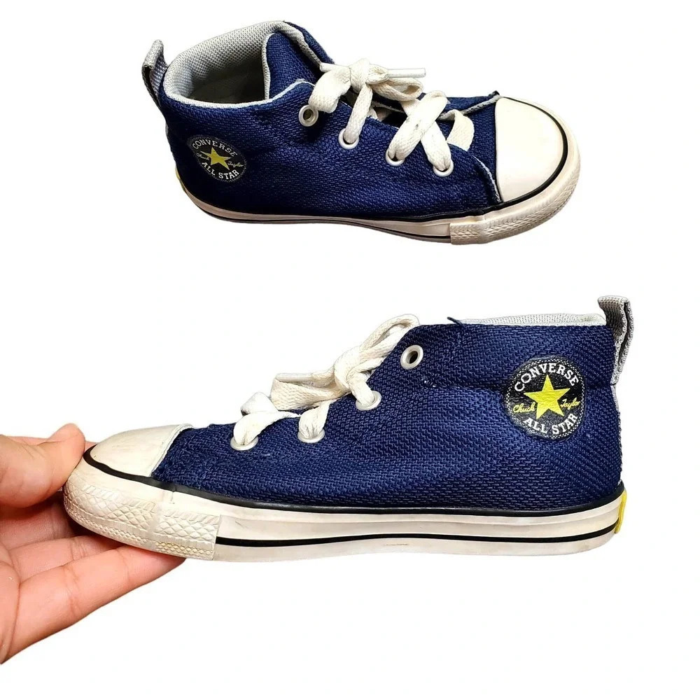 Converse Navy‎ Hi-Top Toddler Sneakers